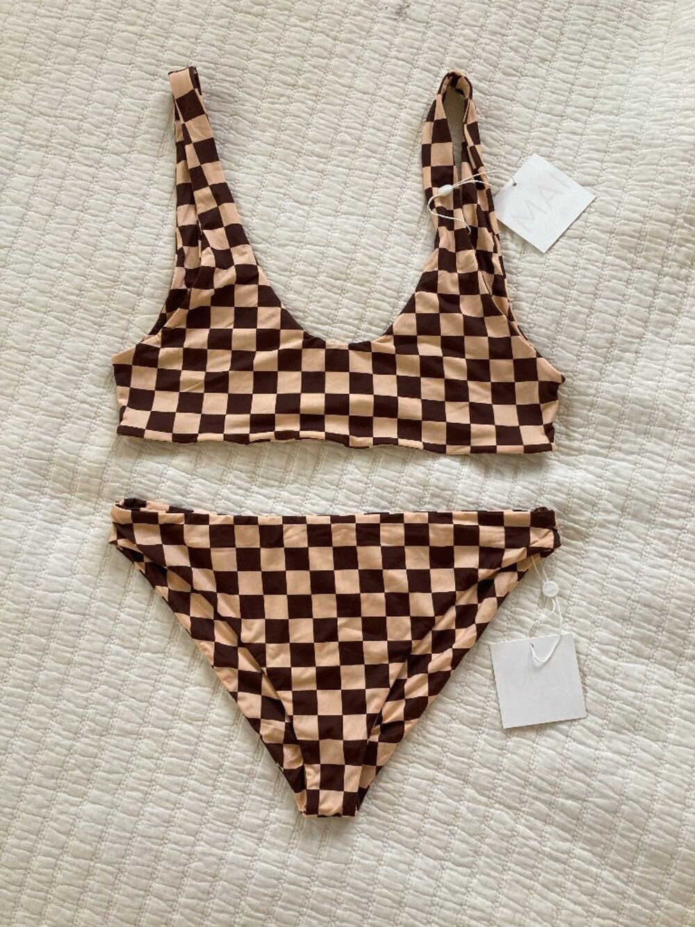 Mai checkered Swimsuit set